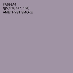 #A093A4 - Amethyst Smoke Color Image